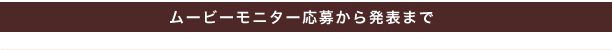 ムービーモニター応募から発表まで